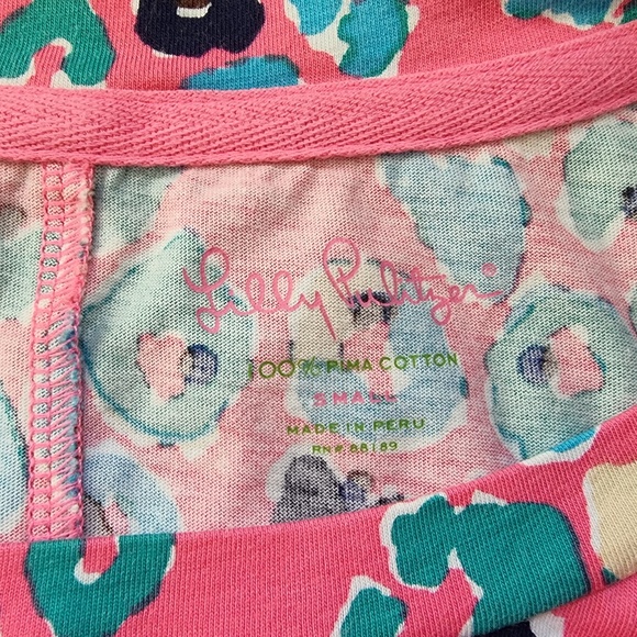 Lilly Pulitzer Pink/Blue Dress size Small. 100% Cotton - Picture 6 of 8